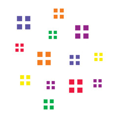 colorful geometric glitter
