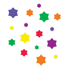 colorful geometric glitter
