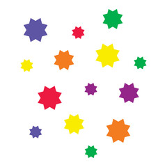 colorful geometric glitter
