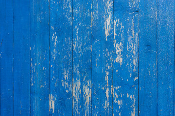 Fototapeta na wymiar Blue Wood texture background. Wooden board background for Brochure, Flyer, Poster, leaflet, Annual report, Book cover, Banner, Presentation, Website, App, wallpaper.