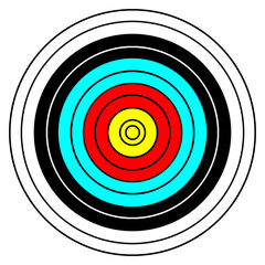 Vector image of a target for archery.