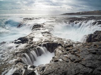 Fototapeta premium Spectacular natural phenomenon of Bufadero de la Garita