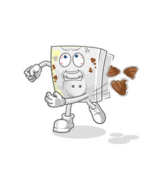 electric socket throwing shit vector