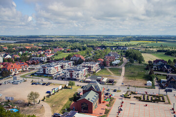 Polska - panorama Niechorza z latarnii morskiej