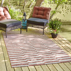 Modern stripped outdoor area rug carpet