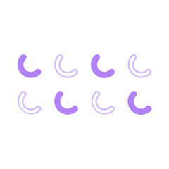 horizontal art shape pattern