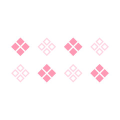 horizontal art shape pattern