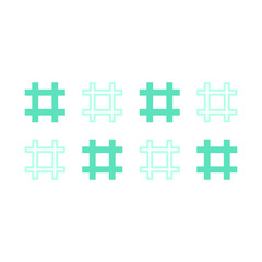 horizontal art shape pattern