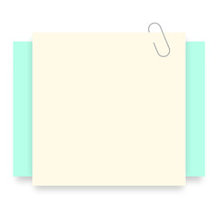 blank paper note