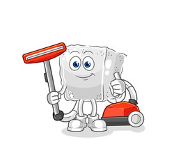 sugar cube clean with a vacuum . character vector