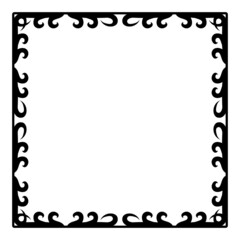 abstract art square frame