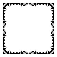 abstract art square frame