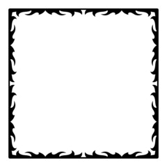 abstract art square frame