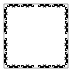 abstract art square frame