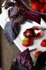 strawberry and basil