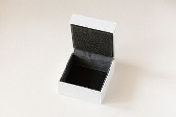 Opened gift box mock up
