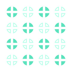 Obraz premium colorful art shape pattern