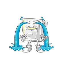 light switch crying illustration. character vector