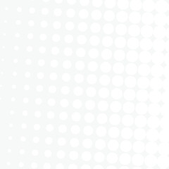 White circles, gradient halftone background. Vector illustration.