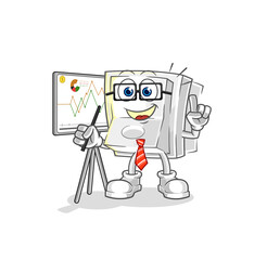 light switch marketing character. cartoon mascot vector