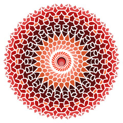 bellissimo mandala colorato disegnato a mano