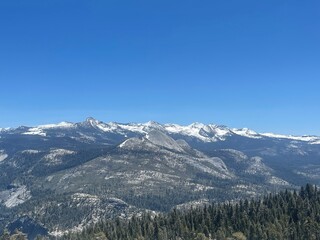 snow covered mountains