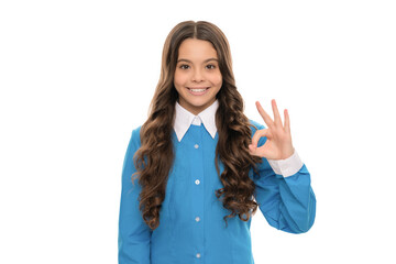 cheerful kid with curly hair. beauty and fashion. female fashion model.