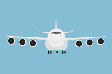 big white cargo plane in the sky for cargo transportation transportation air mail cargo