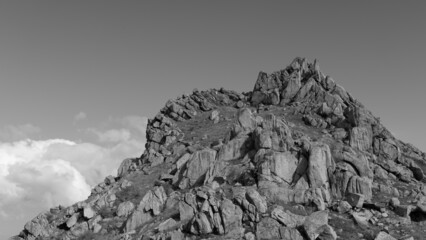 Fototapeta premium mountain in the fog