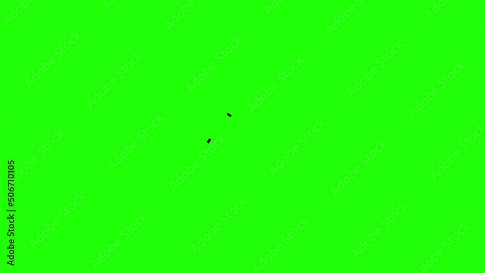 Poster loading icon animation 4k green screen, seamless loop modern loading icon
