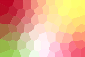 Fototapeta na wymiar Pink, yellow, and green low poly rock texture pattern background.