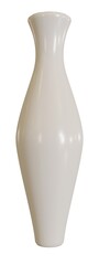 White vase on the white background. 3d rendering.