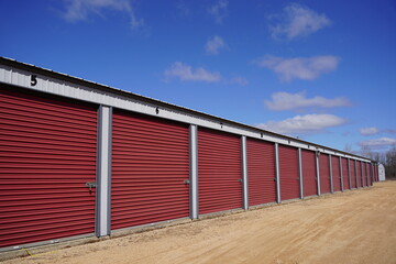 Red door storage units are being used by the community
