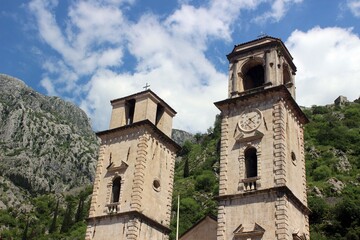 Fototapeta na wymiar Cathedral of Saint Tryphon, Kotor, Montenegro.