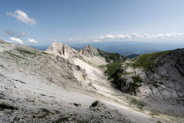 mountain range in the Julian Alps in Slovenia