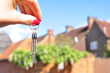 person holding a key 