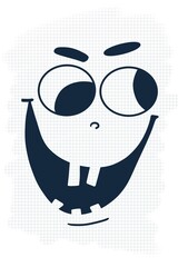 illustration of a person with a smile