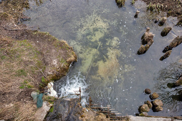 Ikva river estuary in Western Ukraine.
