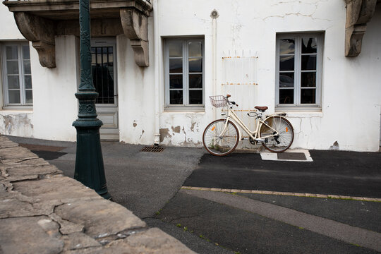 Vintage bike in a small French village
