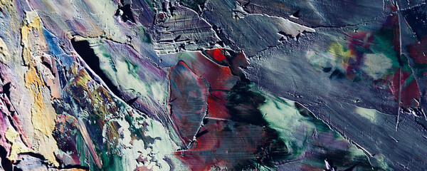 Color texture. Hand drawn oil painting on canvas. Abstract art background. Modern, contemporary art. Colorful canvas. Wall decor background	