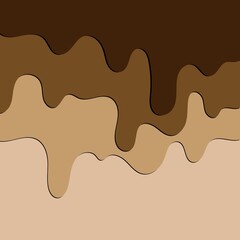 Background with a vector drawing of chocolate. World Chocolate Day. Background for design and printing.