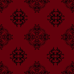 Damask seamless vector pattern. Graphic pattern for fabric, wallpaper, packaging.