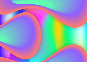 Fluid background with liquid dynamic elements and shapes.