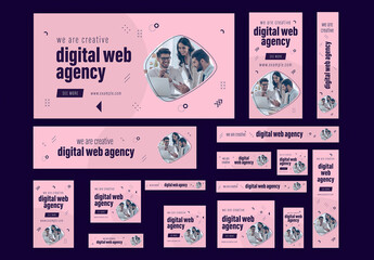 Digital Marketing Web Banner Set