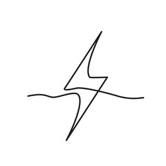 Line Drawing Lighting Strike Icon