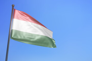 Fototapeta na wymiar 3d rendering illustration of Hungary flag