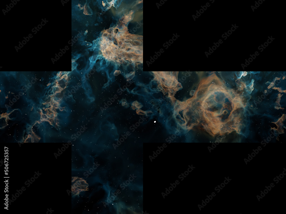 Wall mural nebula environment 360 vr background cube map