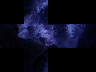 Violet space 360 VR background cube map