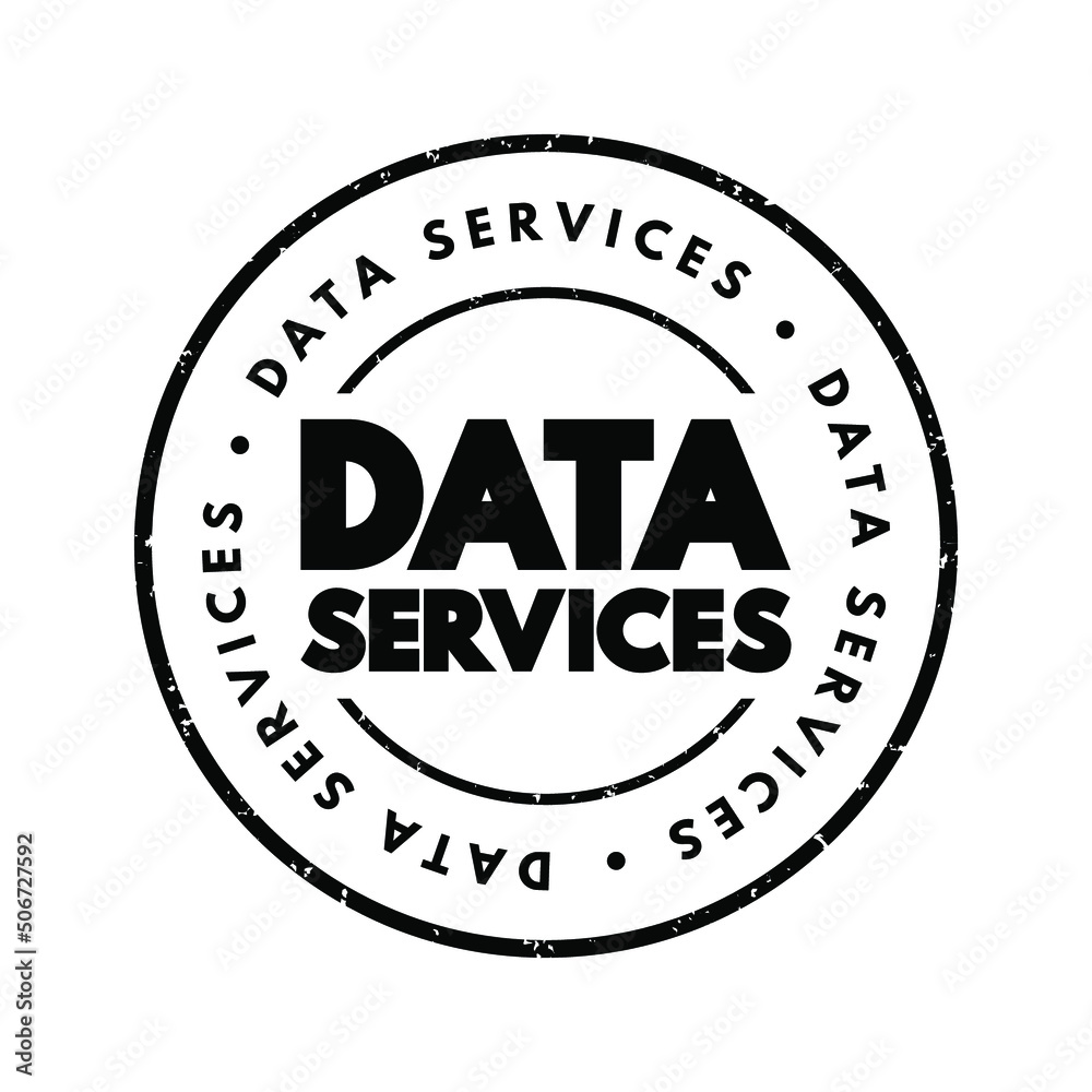 Poster data services - self-contained units of software functions that give data characteristics it doesn't