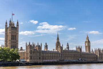 Fototapeta na wymiar Palace of Westminster (Houses of Parliament) in London, Great Britain